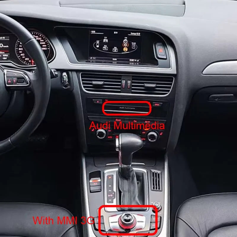BONROAD Wireless CarPlay Android Auto Adapter for Audi A4 B8 A5 Q5 2009-2015 with Mirror Link Bluetooth  Decoder Box